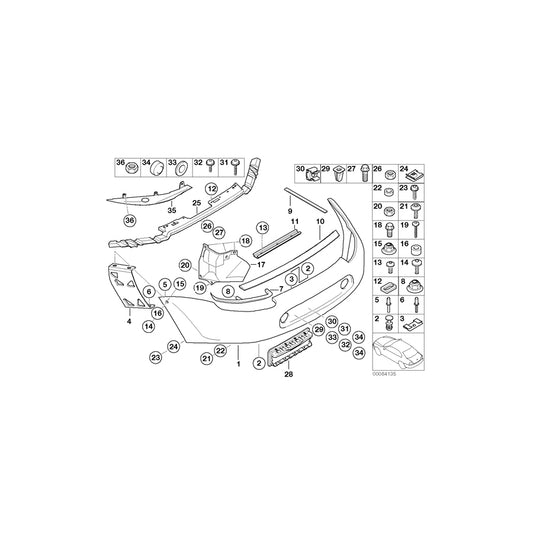 Genuine BMW 51128242285 E52 Chrome Cover, Rear Light Left (Inc. Alpina V8 & Z8) | ML Performance UK