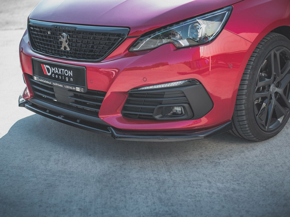 Maxton Design Peugeot 308 Gt MK2 Facelift (2017-) Front Splitter V1