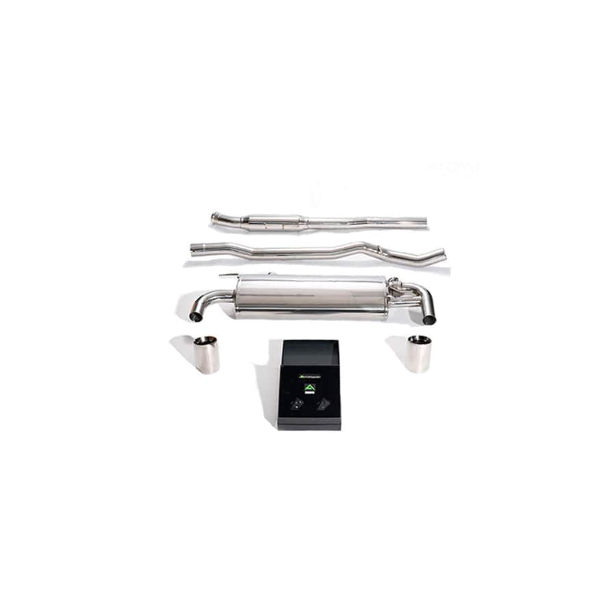 Armytrix BMF43-DS38C Valvetronic Exhaust System BMW M135i xDrive F40 2019+ with  Dual Chrome 4" | ML Performance UK UK Car Parts