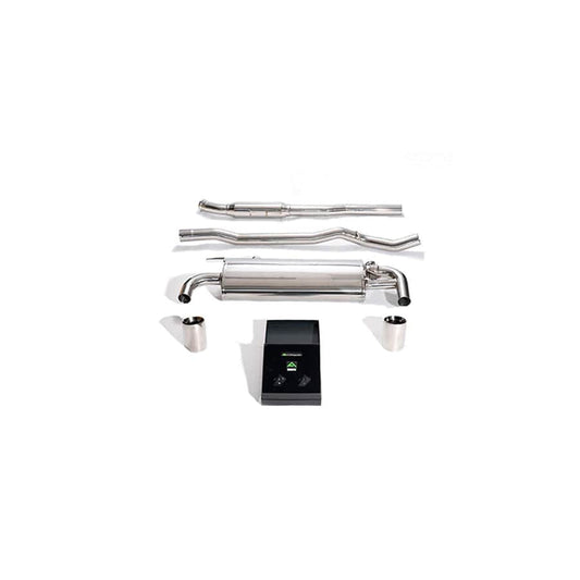 Armytrix BMF43-DS38C Valvetronic Exhaust System BMW M135i xDrive F40 2019+ with  Dual Chrome 4" | ML Performance UK UK Car Parts