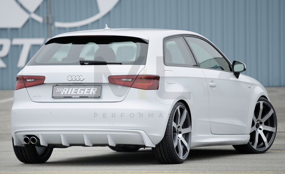 Rieger 00056786 Audi 8V A3 Rear Diffuser 3 | ML Performance UK Car Parts