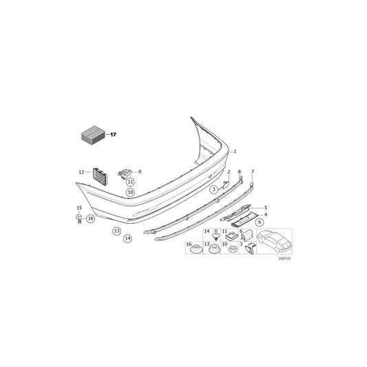Genuine BMW 51128218165 E46 Frame (Inc. 330d, 316Ci & 328i) | ML Performance UK