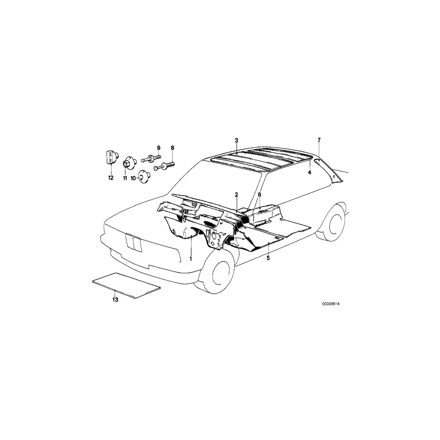 Genuine BMW 61131373669 E53 E31 E32 Push-Button (Inc. 730d, 840Ci & 840i) | ML Performance UK Car Parts