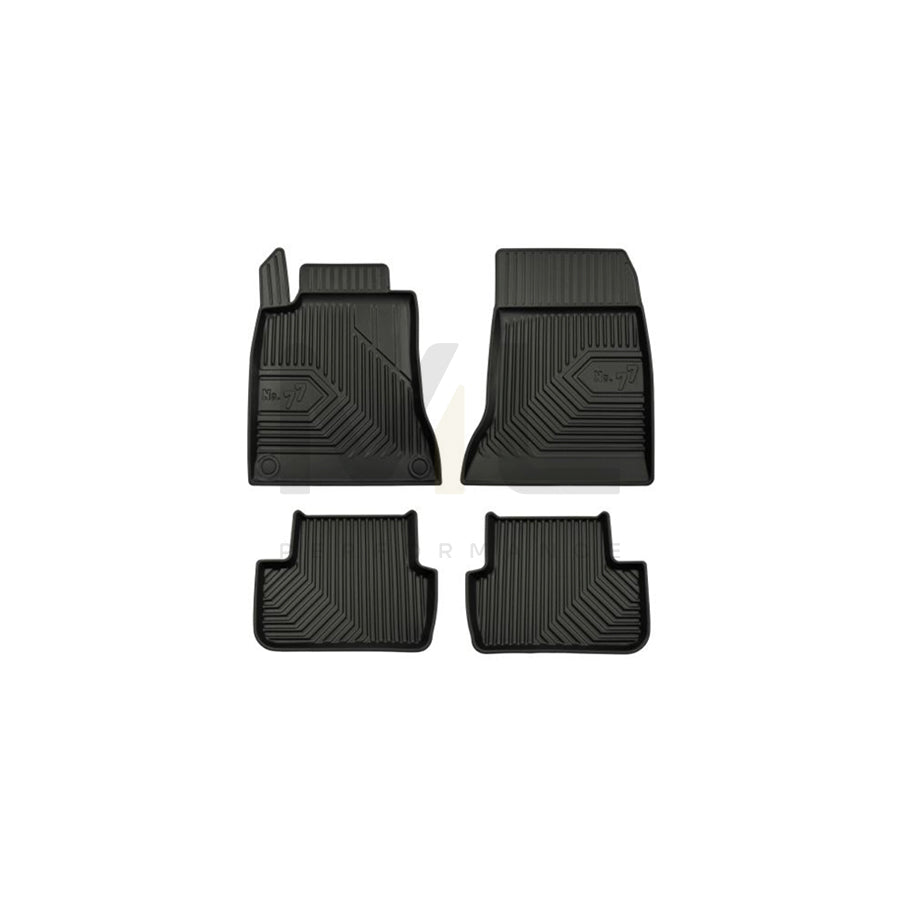 FROGUM Tailored 77408999 Floor mat set suitable for MERCEDES-BENZ CLA Elastomer, Front and Rear, Quantity: 4, Black | ML Performance Car Parts