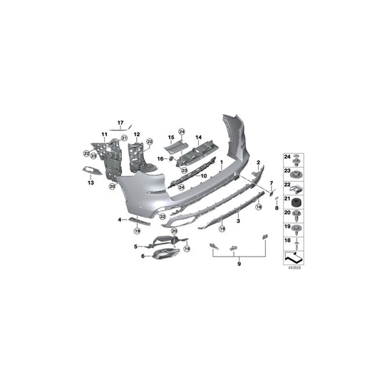 Genuine BMW 51128091037 G05 Support, Bumper, Rear Left (Inc. X5 30iX, X5 40i & X5 40iX) | ML Performance UK