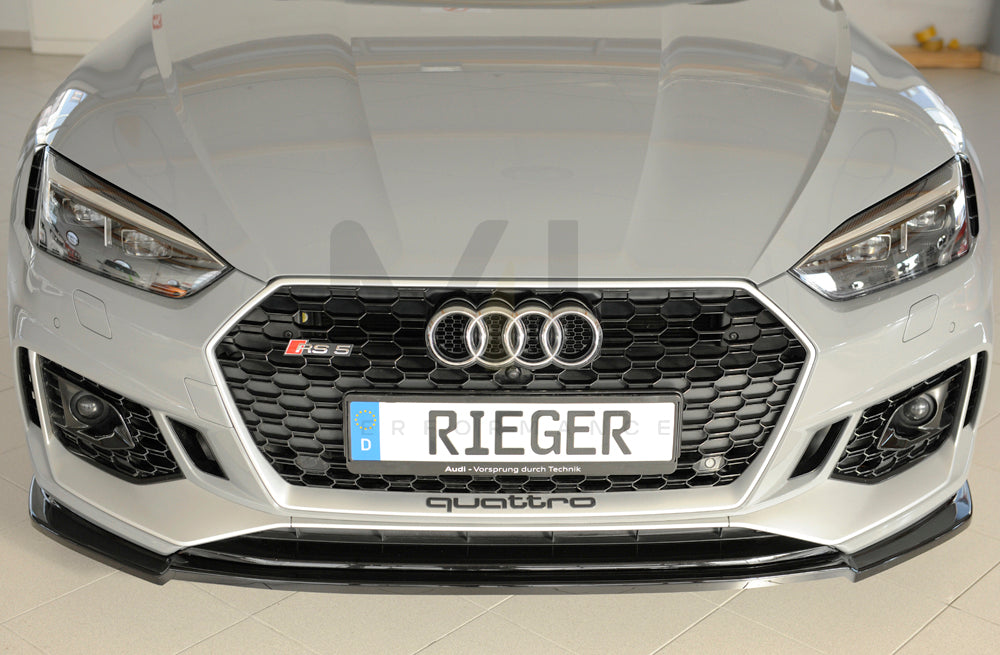 Rieger 00088202 Audi B9 F5 RS5 Front Splitter 6 | ML Performance UK Car Parts