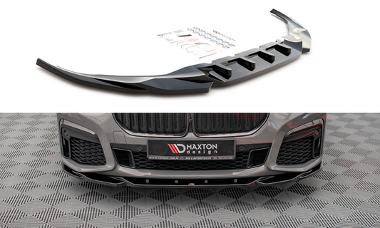 Maxton Design BM-7-11F-MPACK-FD2T Front Splitter V.2 BMW Series 7 G11 M-Pack Facelift | ML Performance UK Car Parts