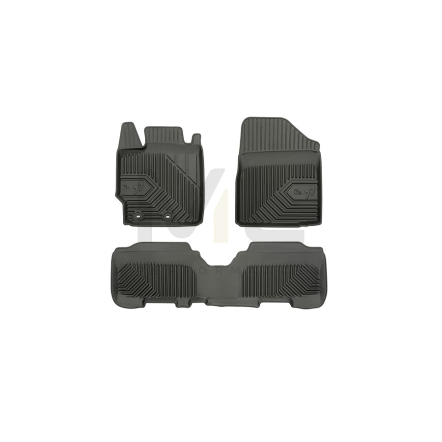 FROGUM Tailored 77408401 Floor mat set for TOYOTA Yaris II Hatchback (XP9) Elastomer, Front and Rear, Quantity: 3, Black | ML Performance Car Parts