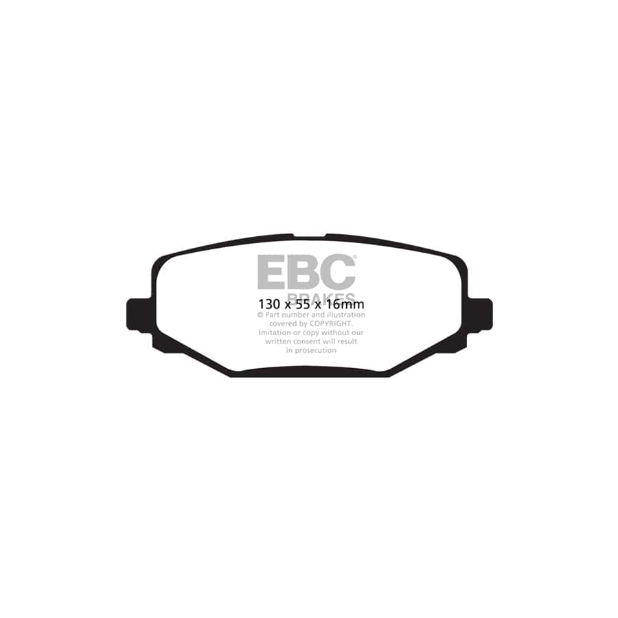 EBC PDKR225 Chrysler Fiat Lancia Ultimax Rear Brake Pad & Plain Disc Kit (Inc. Grand Voyager, Freemont, Voyager) 2 | ML Performance UK Car Parts