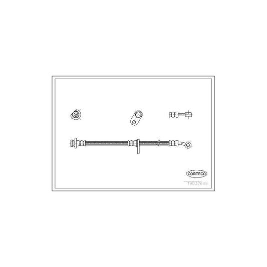 Corteco 19032669 Brake Hose For Honda Cr-V I (Rd) | ML Performance UK