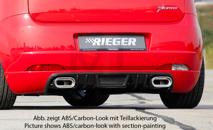 Rieger 00099154 Fiat Grande Punto (199) Rear Diffuser 3 | ML Performance UK Car Parts