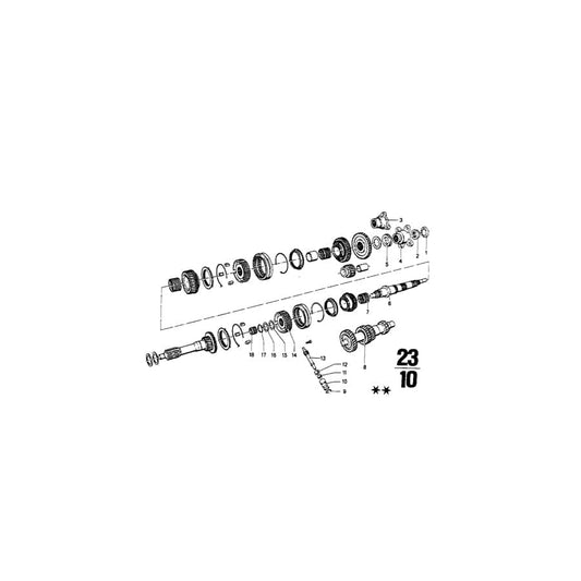 Genuine BMW 23221205792 E28 E30 E21 Shim 28X40X2,1 (Inc. 320, 518 & 2000C) | ML Performance UK Car Parts