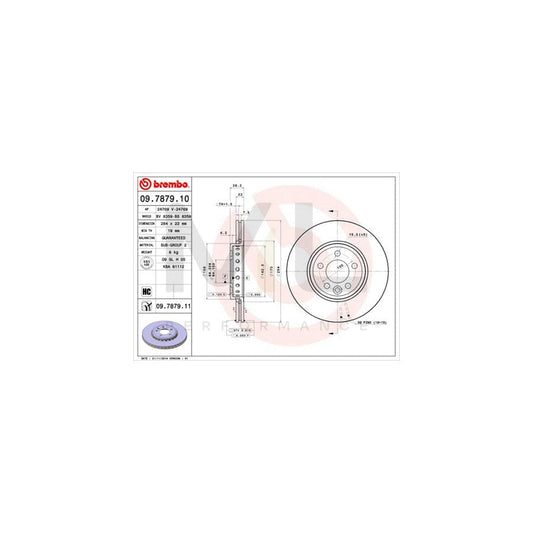BREMBO 09.7879.10 Brake Disc Internally Vented | ML Performance Car Parts