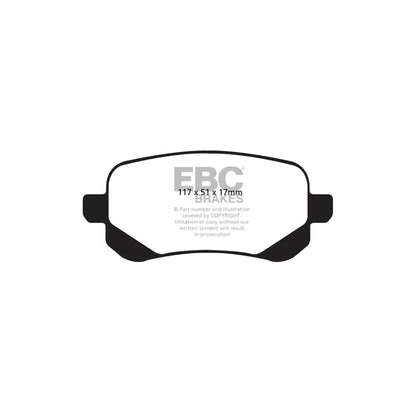 EBC PDKR224 Chrysler Dodge Fiat Lancia Ultimax Rear Brake Pad & Plain Disc Kit (Inc. Grand Voyager, Journey & Freemont) 2 | ML Performance UK Car Parts