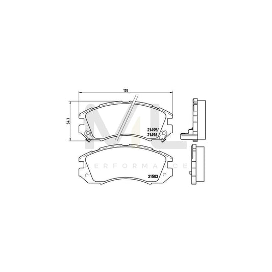 Brembo P 78 004 Brake Pad Set With Acoustic Wear Warning | ML Performance Car Parts