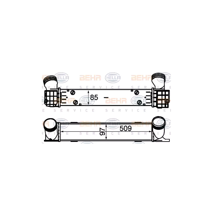 Hella 8ML 376 731-794 Intercooler