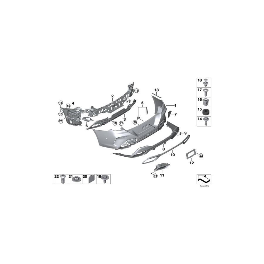 Genuine BMW 51128747263 G16 Kit, Mount For Pdc/Pma Sensor, Rear M (Inc. 840dX, M850iX & 840iX) | ML Performance UK