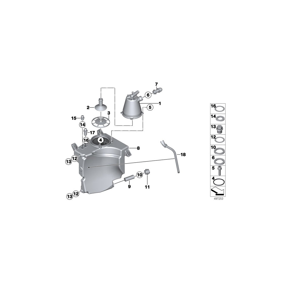 Genuine BMW 11438423342 Adapter 919-18X1,5-08D (Inc. M6 GT3) | ML Performance UK Car Parts