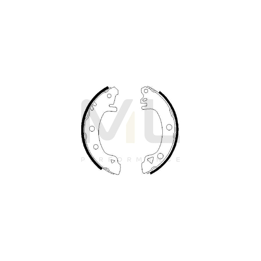 BOSCH 0 986 487 304 Brake Shoe Set for FORD SIERRA | ML Performance Car Parts