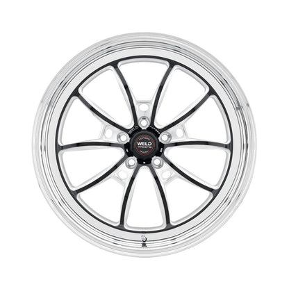 Weld 80HB8090N61A S80 Wheel 18x9 5x120 ET28 BS6.1 Black Center - Polished Shell