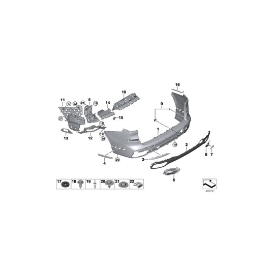 Genuine BMW 51128745741 G07 Moulding Rocker Panel Rear Left (Inc. X7 40iX, X7 M50dX & X7 50iX) | ML Performance UK