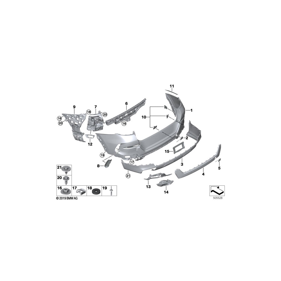 Genuine BMW 51128737584 G06 Absorber Funnel, Right (Inc. X6 40i, X6 30iX & X6 40iX) | ML Performance UK