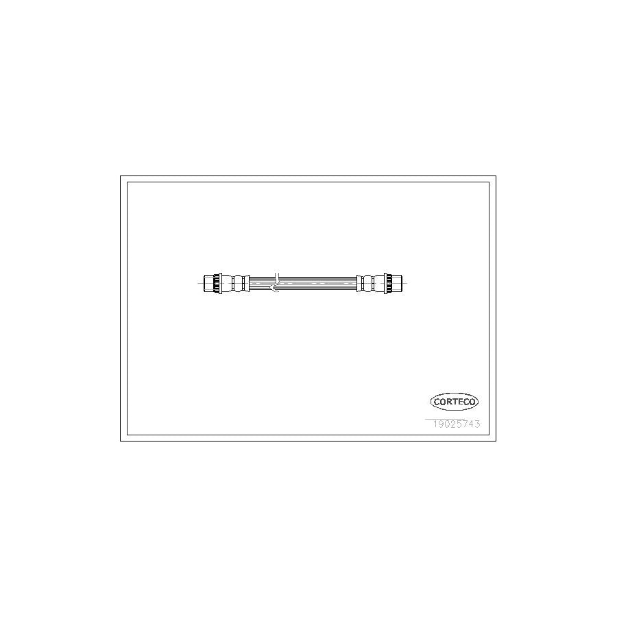 Corteco 19025743 Brake Hose | ML Performance UK