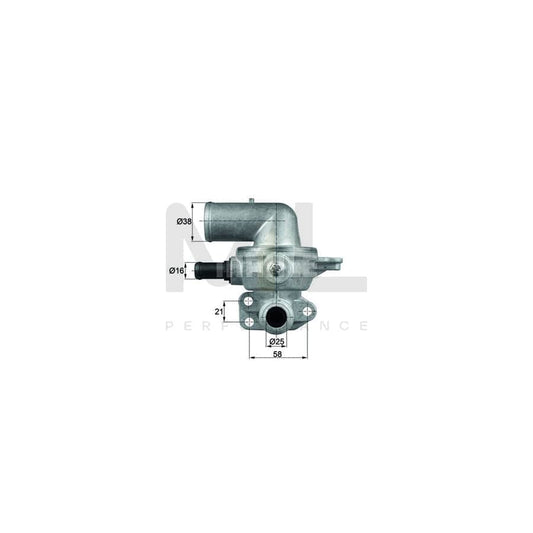 MAHLE ORIGINAL TI 195 87D Engine thermostat Opening Temperature: 87��C, with seal | ML Performance Car Parts