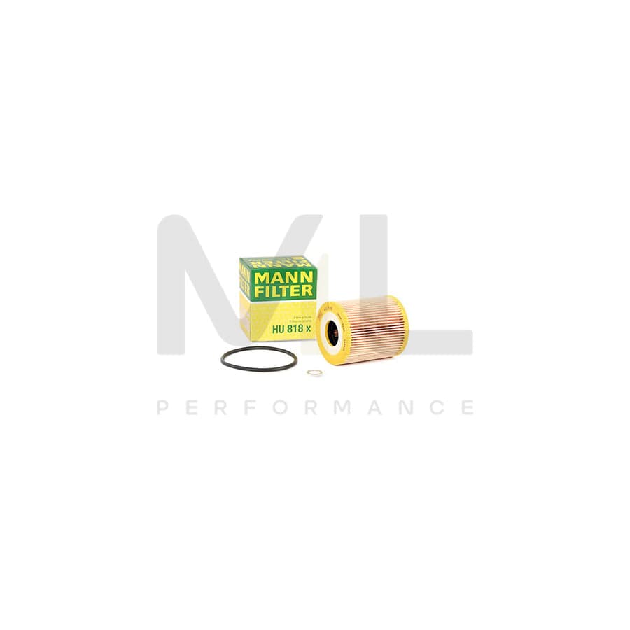 MANN-FILTER HU 818 x Oil Filter with seal, Filter Insert | ML Performance Car Parts