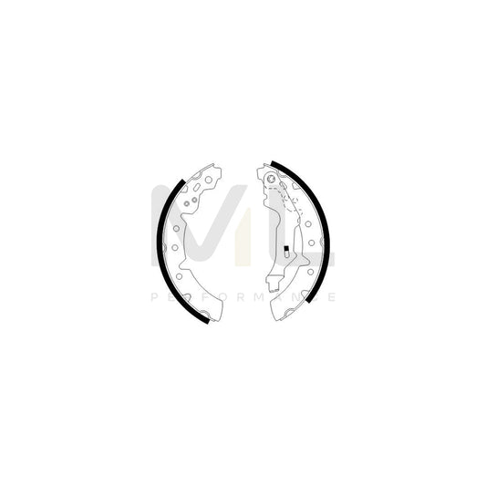 BOSCH 0 986 487 586 Brake Shoe Set | ML Performance Car Parts