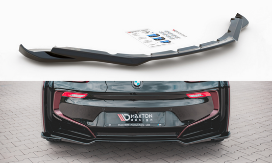 Maxton Design BM-I8-1-RD1T Central Rear Splitter BMW i8 | ML Performance UK Car Parts
