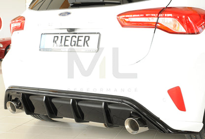 Rieger 00088194 Ford DEH Focus 4 Rear Diffuser (Inc. Focus 4 ST) 2 | ML Performance UK Car Parts