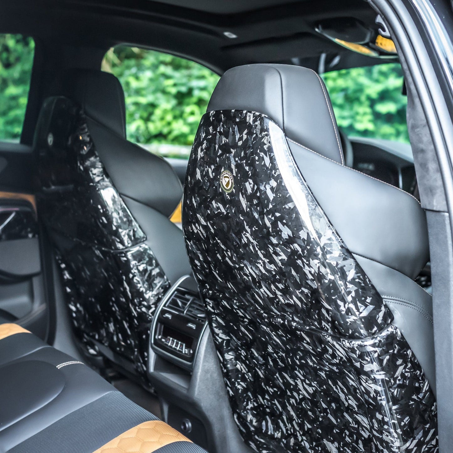 MANHART MHFCSC001 FORGED CARBON TWO-PIECE SEAT COVERS FOR BMW F95 / F96 X5M / X6M (COMPETITION)