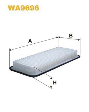 WIX Filters WA9696 Air Filter For Toyota Iq (Aj10)