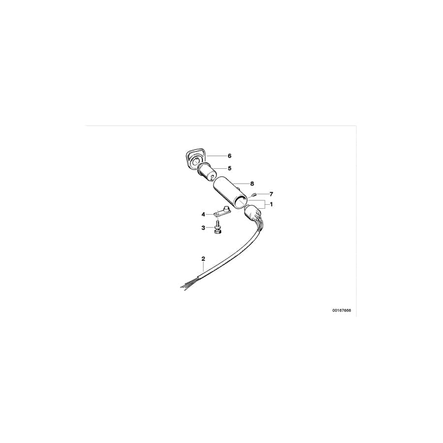 Genuine BMW 61321375112 E28 Ignition Switch (Inc. 525i, 518i & M5) | ML Performance UK Car Parts