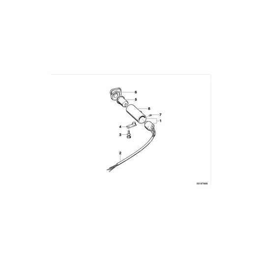 Genuine BMW 61321375112 E28 Ignition Switch (Inc. 525i, 518i & M5) | ML Performance UK Car Parts