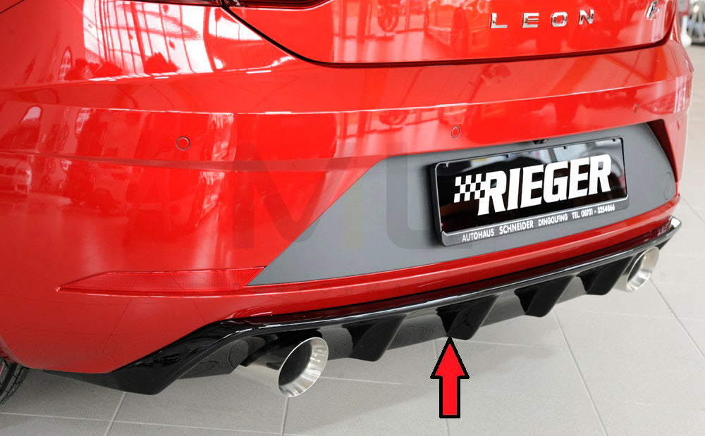 Rieger 00088133 SEAT 5F Leon FR Rear Diffuser 1 | ML Performance UK Car Parts