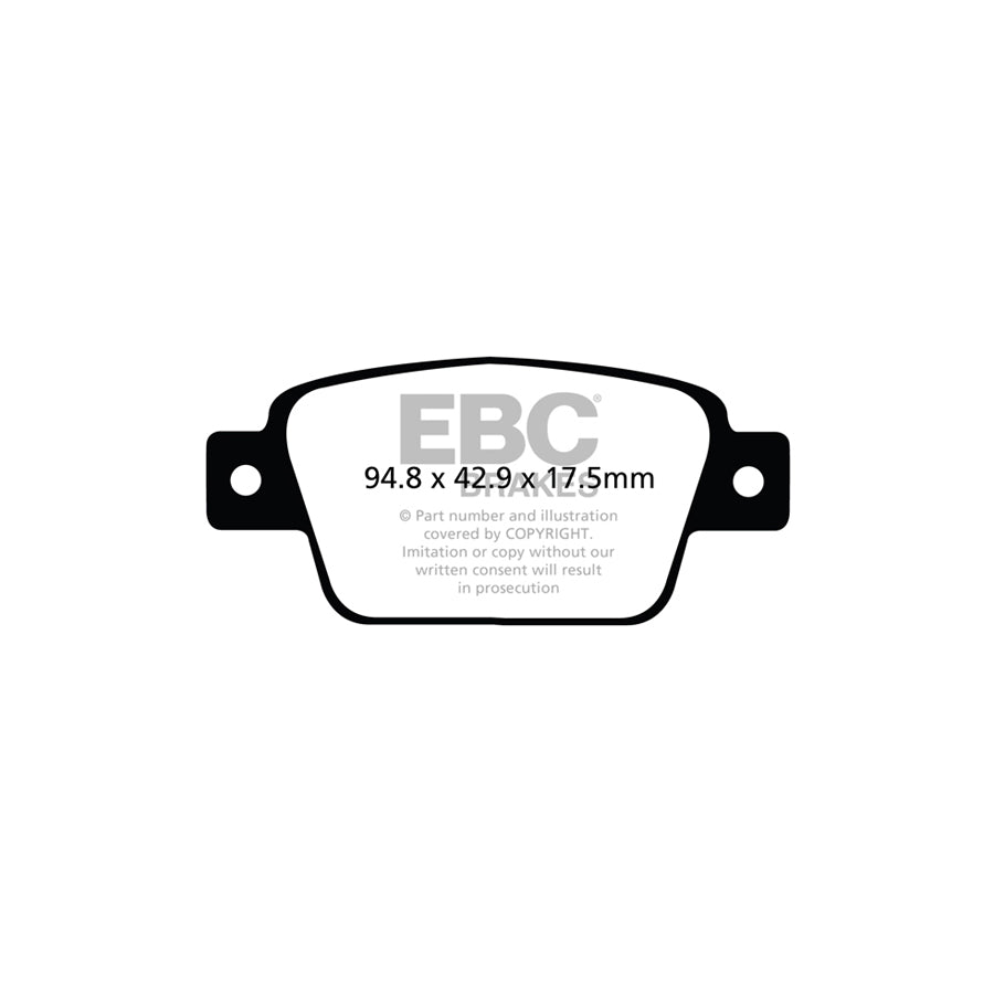 EBC PDKR034 Alfa Romeo MiTo Ultimax Rear Brake Pad & Plain Disc Kit - Bosch Caliper 2 | ML Performance UK Car Parts
