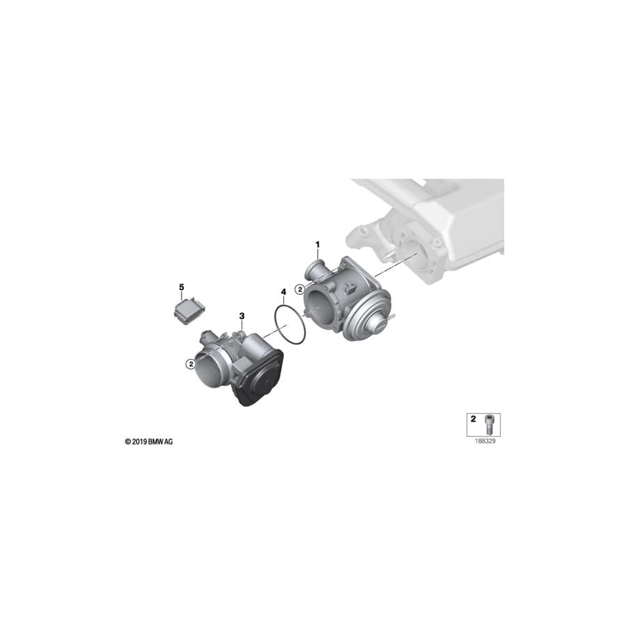 Genuine BMW 11718479604 E64 E60 E91 Exch. Egr Valve (Inc. 335d, X3 3.0sd & X6 35dX) | ML Performance UK Car Parts