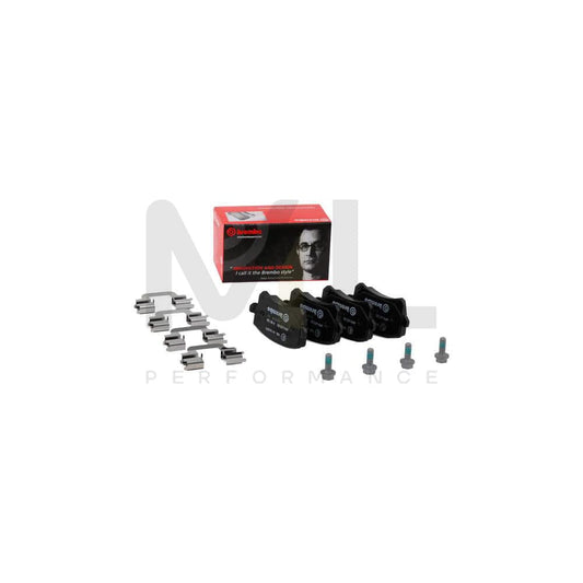 Brembo P 85 108 Brake Pad Set Excl. Wear Warning Contact, With Brake Caliper Screws | ML Performance Car Parts
