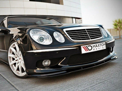 Maxton Design ME-E-W211-AMG-FD1T Front Splitter Mercedes E W211 Amg | ML Performance UK Car Parts