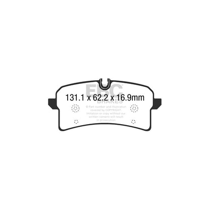 EBC PD01KR993 Porsche Macan Greenstuff Rear Brake Pad & Plain Disc Kit - TRW Caliper 2 | ML Performance UK Car Parts