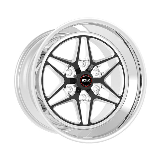 Weld 81LB0070E45A S81 Hd Wheel 20x7 6x5.5 ET13 BS4.5 Black Center - Polished Shell