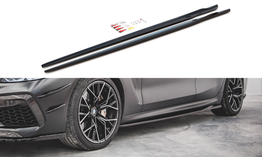 Maxton Design BM-M8-G16-GC-SD2T Side Skirts Diffusers V.2 BMW M8 Gran Coupe F93 / 8 Gran Coupe M-Pack G16 | ML Performance UK Car Parts