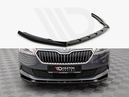 Maxton Design SK-FA-3F-K-FD1T Front Splitter Skoda Fabia MK3 Facelift (2019-) | ML Performance UK Car Parts