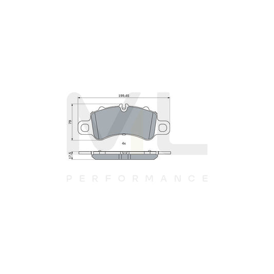 Bosch 0986424847 Brake Pad Set BP2448 | ML Performance Car Parts