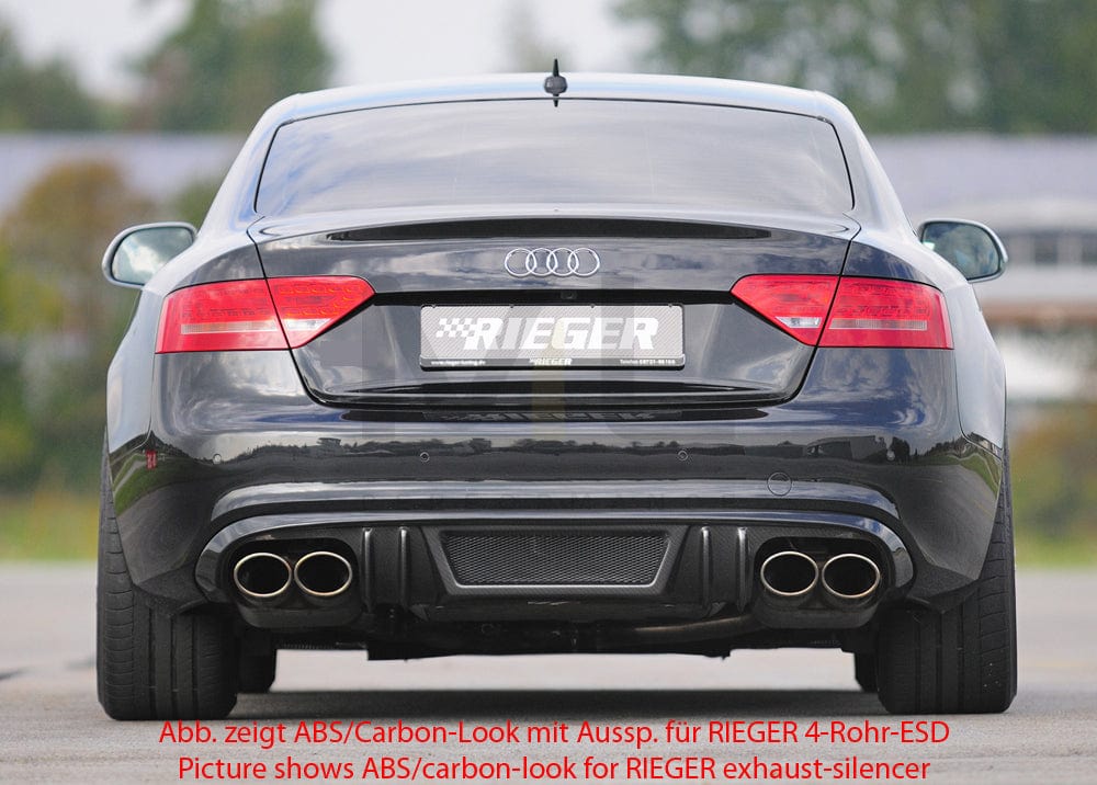 Rieger 00055440 Audi B8 B81 A5 Rear Diffuser 2 | ML Performance UK Car Parts