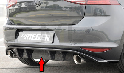 Rieger 00088047 VW Mk7 Golf Rear Diffuser (GTI Clubsport & GTI) 1 | ML Performance UK Car Parts