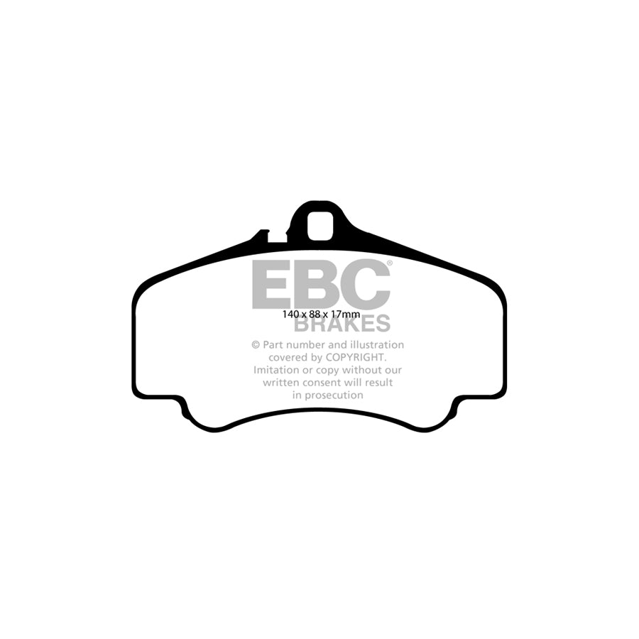 EBC DP81454RP1 Porsche 911 (996) RP-1 Full Race Front Brake Pads - Brembo Caliper 2 | ML Performance UK Car Parts
