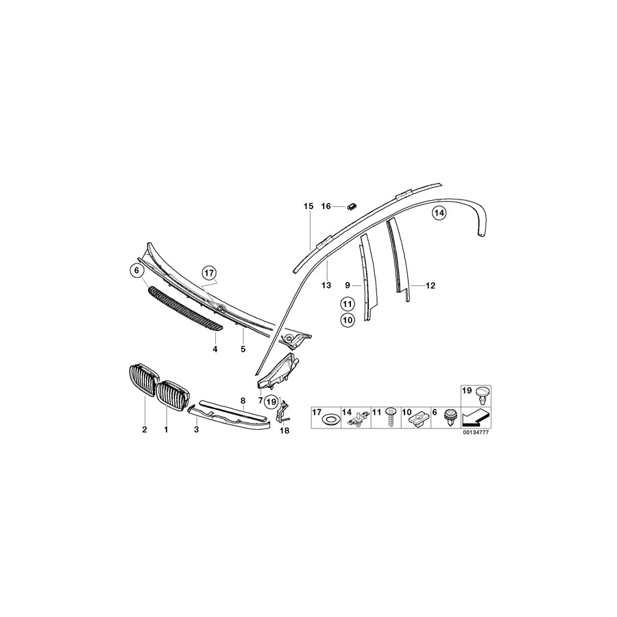 Genuine BMW 51138230237 E46 Finisher Primed (Inc. 318d, 318i & 323i) | ML Performance UK